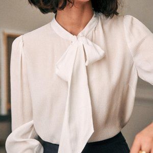 Sezane Laurya Silk Blouse